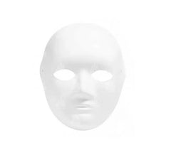 Masque humain en papier foncé
