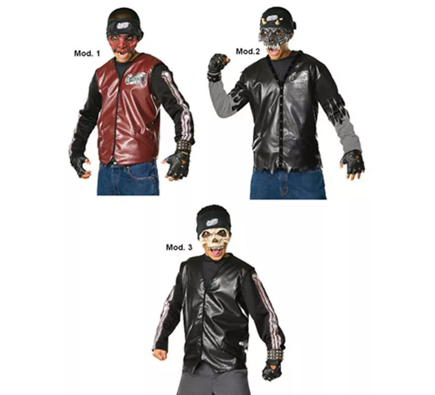 Translation missing: fr.Máscaras de Dead City Choppers Halloweenm infantil. 3 surt