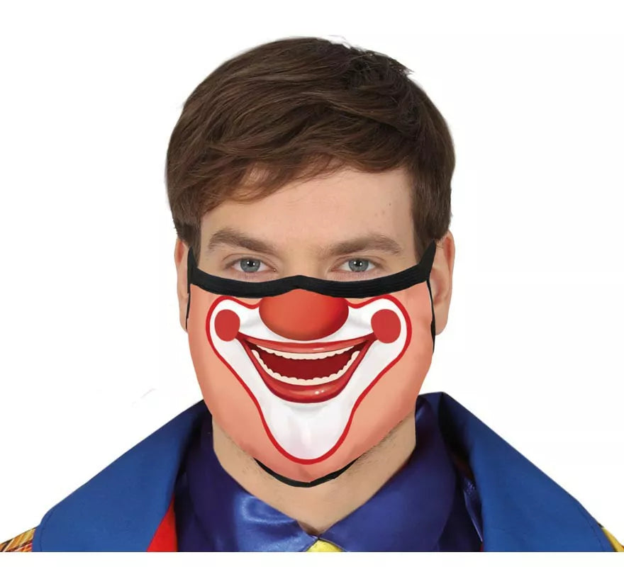 Translation missing: fr.Mascarilla 3 Capas de Tela Payaso de Circo para adultos