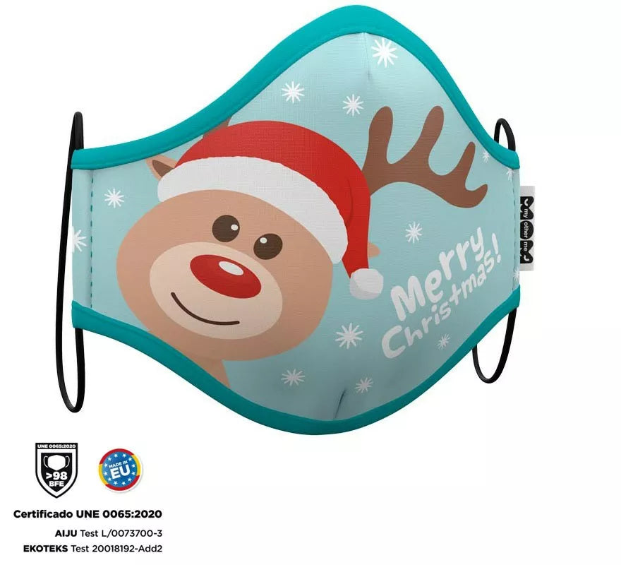 Translation missing: fr.Mascarilla higiénica infantil Reno Navidad