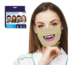 Masque hygiénique de vampire adulte avec filtre (comprend 2 filtres)