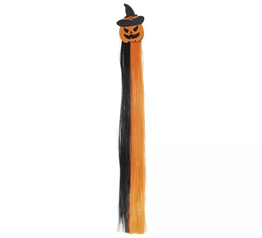 Translation missing: fr.Mechón Calabaza naranja y negro 40 cm
