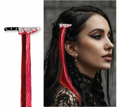 Touffe de couteau noir et rouge