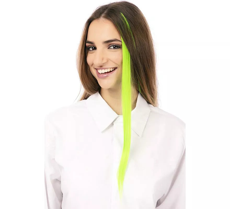 Translation missing: fr.Mechón de Cabello verde claro en colores surtidos de 55 cm