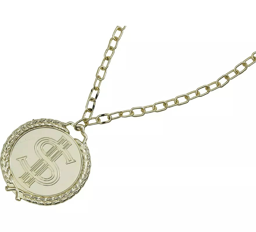 Translation missing: fr.Medallón Dólar dorado de 13 cm,