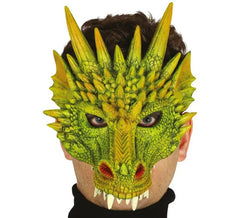 Demi-masque Dragon ou Reptil Vert