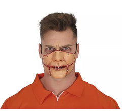 Masque demi-bouche cousu en latex