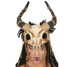 Demi-masque crâne de bélier