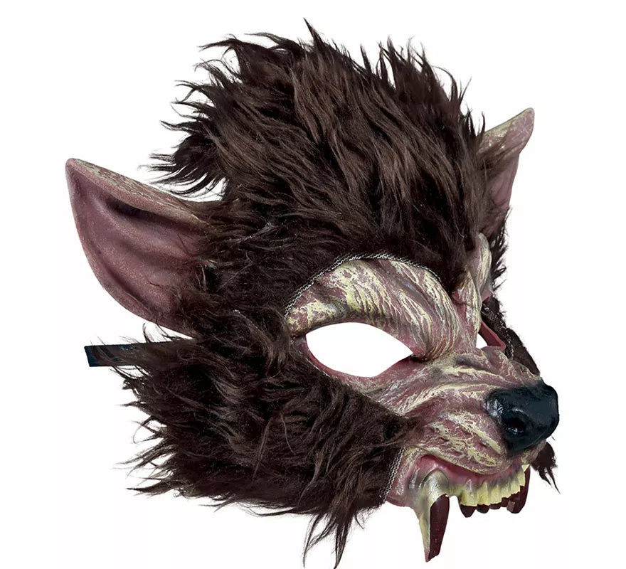Translation missing: fr.Media Máscara de Hombre Lobo con Pelo de Látex