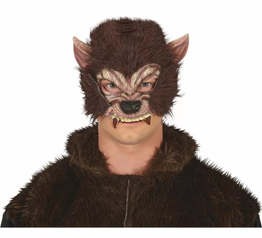 Translation missing: fr.Media Máscara de Hombre Lobo con Pelo de Látex