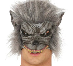 Demi-masque de loup-garou en vinyle