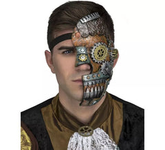 Media Máscara Steampunk con Rodamientos