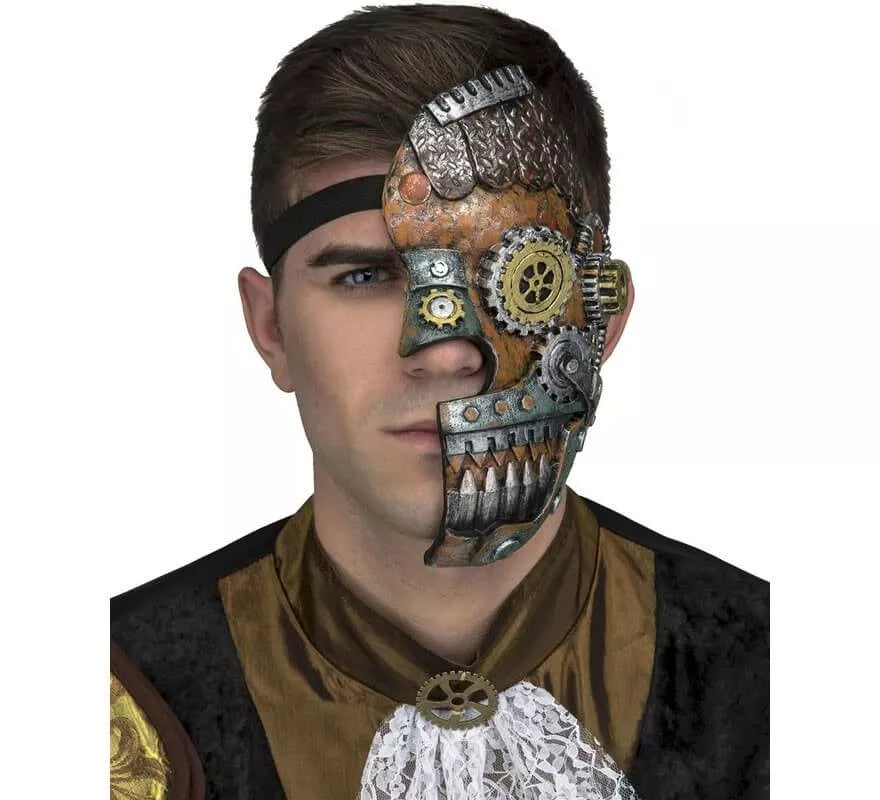 Translation missing: es.Media Máscara Steampunk con Rodamientos