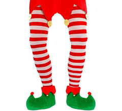 Chaussettes rayées rouges et blanches pour hommes