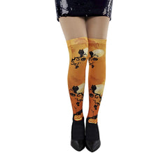 Chaussettes citrouille orange