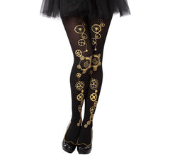 Steampunk Bas noirs à engrenages