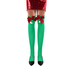 Collants verts avec nœud pour adultes