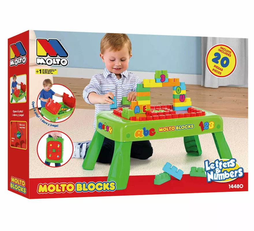 Translation missing: fr.Mesa de Bloques infantil con 20 Piezas