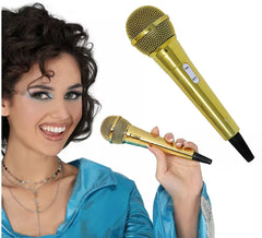 Microphone doré de 20 cm