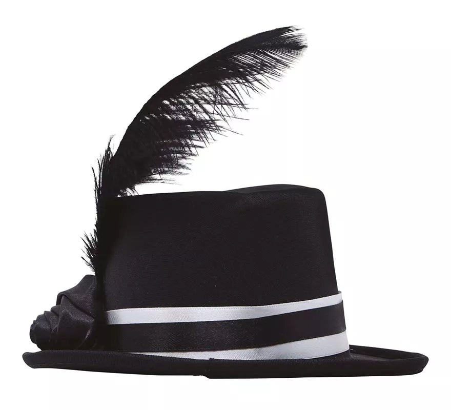Translation missing: fr.Mini Chistera Negra con Plumas
