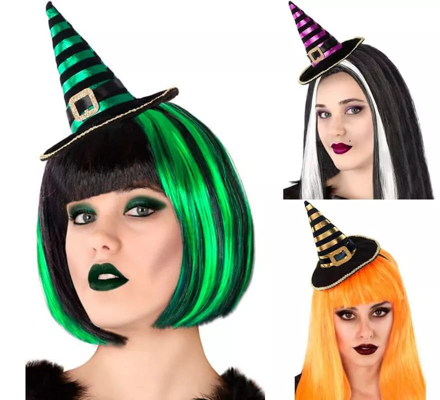 Translation missing: fr.Mini Sombrero de Bruja a Rayas en varios colores