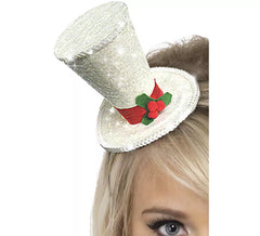 Mini-chapeau Argenté pour Noël