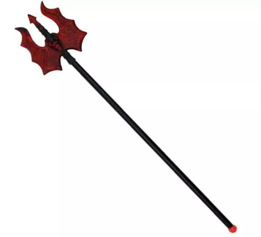 Translation missing: fr.Mini Tridente negro y rojo de juguete de 56 cm