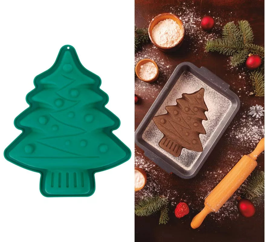 Translation missing: fr.Molde Árbol de Navidad de Silicona para Pasteles 18x16 cm