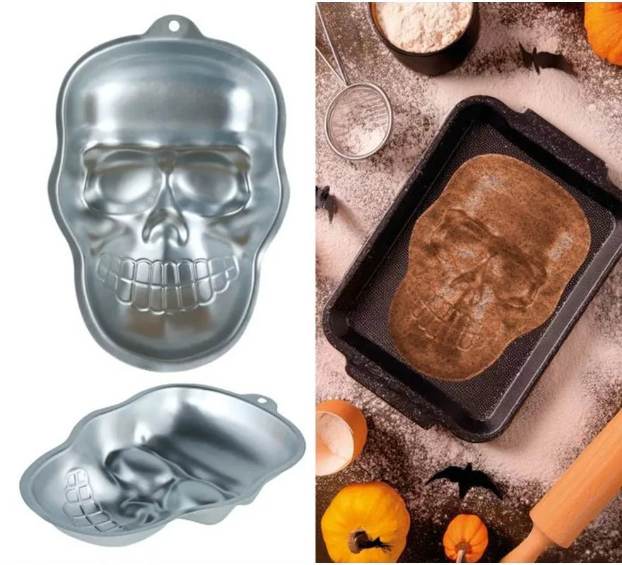 Translation missing: fr.Molde Calavera Aleación de Aluminio de 27x18 cm