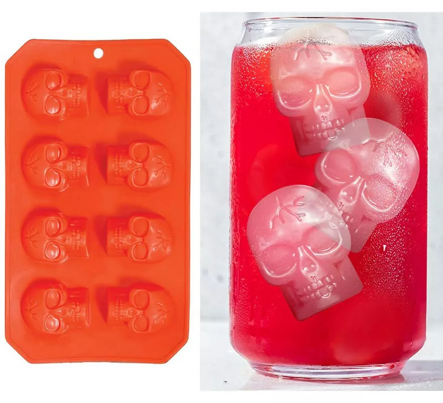 Translation missing: fr.Molde de Cubitos de Hielo con forma de Calaveras 21x12 cm