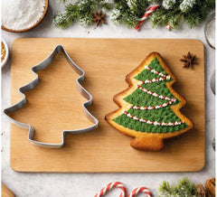 Moule à biscuits en forme d'arbre de Noël en métal, 9 cm