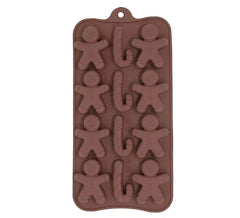 Moule rectangulaire pour 12 biscuits en silicone 10x20 cm