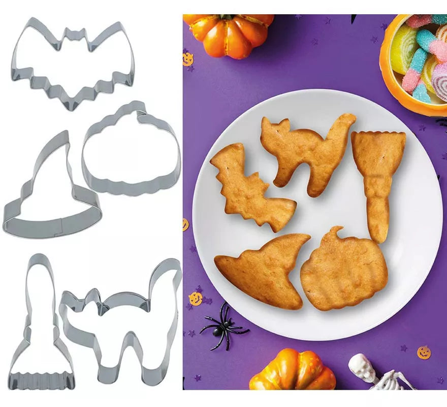 Translation missing: fr.Moldes Metálicos para 5 Galletas Halloween