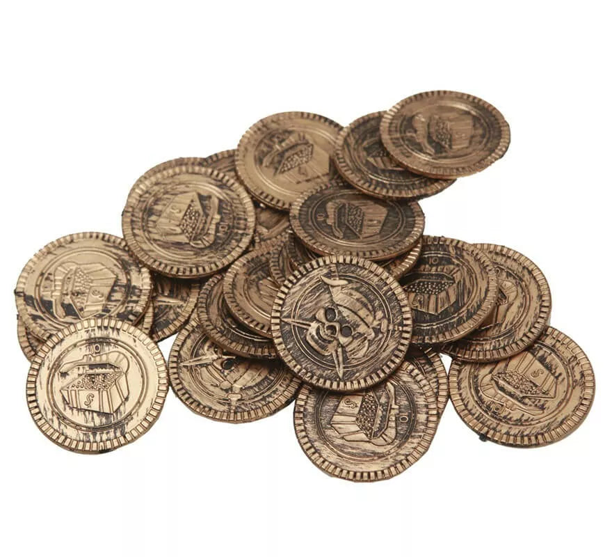 Translation missing: fr.Monedas imitación oro de Pirata o Ladrón