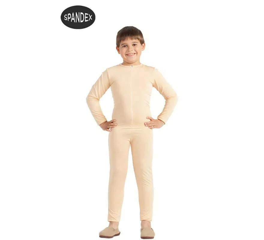 Translation missing: fr.Mono interior de spandex beige para niños