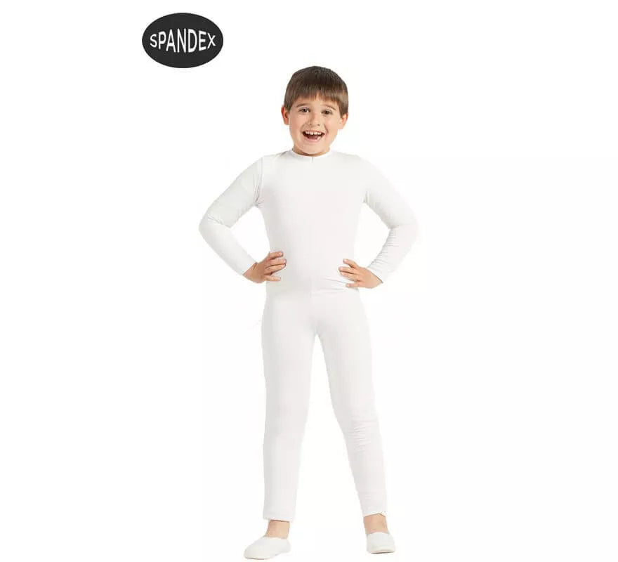 Mono interior de spandex Blanco para niños