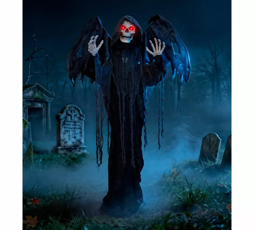 Translation missing: fr.Muerte Ángel negro con Luz, Sonido y Movimiento de 120x18x170 cm