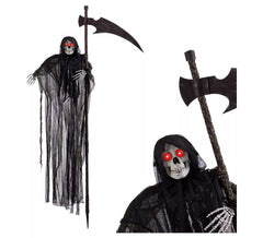La Mort avec Faux Suspendue de 155x110x10 cm