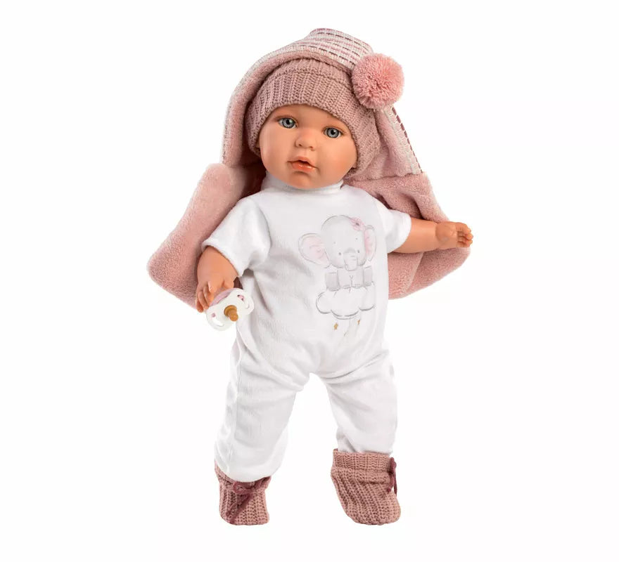 Translation missing: fr.Muñeca Baby Julia Llorona de 42 cm con Conjunto de Punto