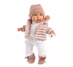 Poupée Baby Julia Llorona de 42 cm avec tenue tricotée