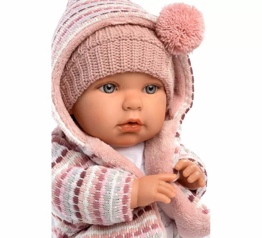 Translation missing: fr.Muñeca Baby Julia Llorona de 42 cm con Conjunto de Punto