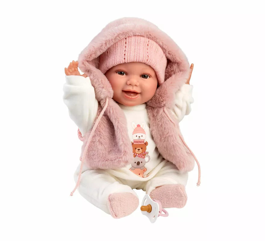 Translation missing: fr.Muñeca Chloe Sonrisas de 38 cm con Chaleco y Gorro