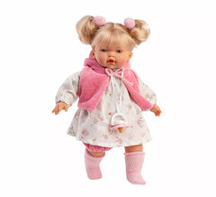 Poupée Roberta Llorona de 33 cm avec robe imprimée et cape
