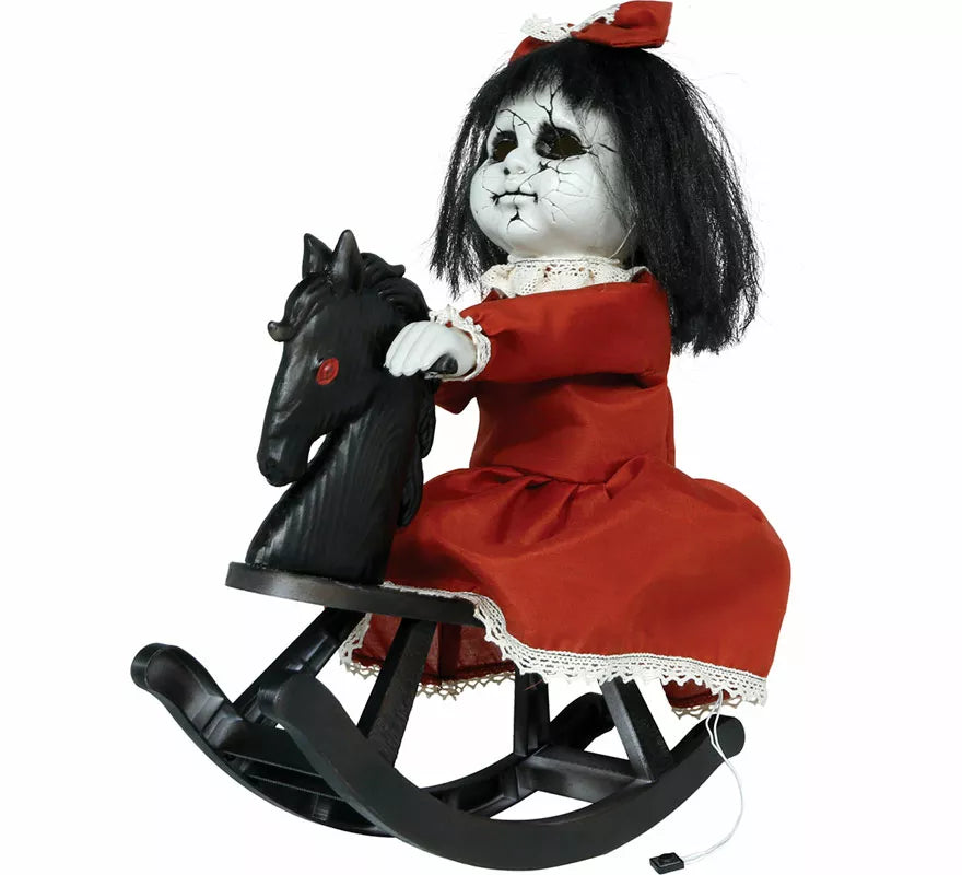 Muñeca Terror con Luz, Sonido y Movimiento de 40 cm
