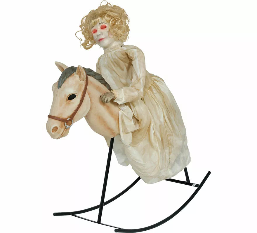 Translation missing: fr.Muñeca Terrorífica a Caballito con Luz, Sonido y Movimiento de 100 cm