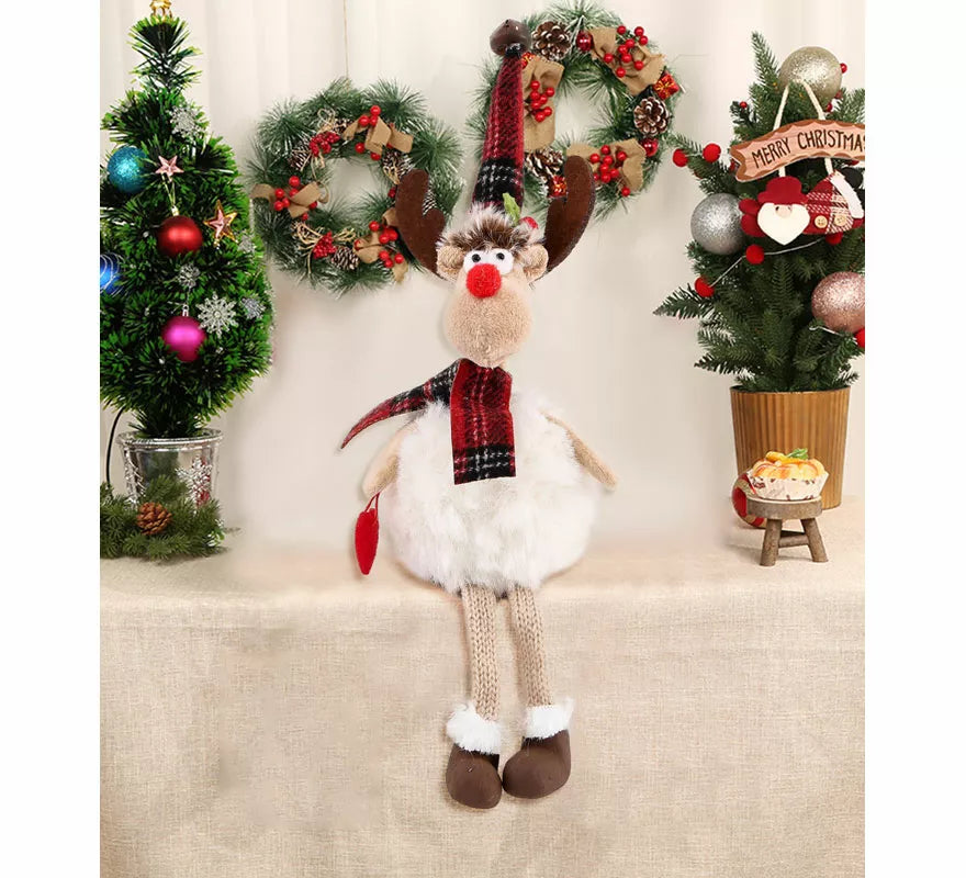 Translation missing: fr.Muñeco Oveja Navidad con Corazón Sentado de 27 cm