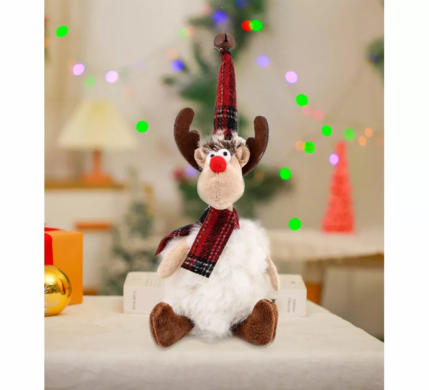 Translation missing: fr.Muñeco Oveja Navidad Sentado de 23 cm