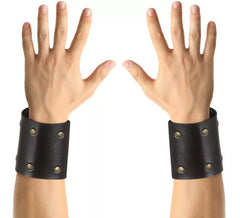 Bracelets de gladiateur romain foncé pour adultes