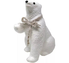 Ours blanc décoratif 30cm