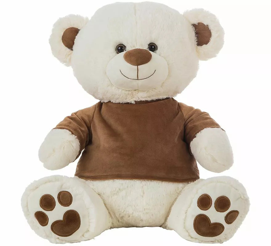 Translation missing: fr.Oso de Peluche con Camiseta de Terciopelo marrón en varios tamaños
